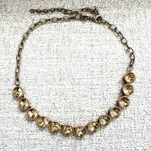 J. Crew Brûlée Necklace Tan Yellow Nude Neutral